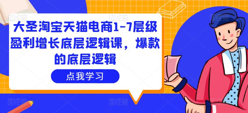 大圣淘宝天猫电商1-7层级盈利增长底层逻辑课，爆款的底层逻辑